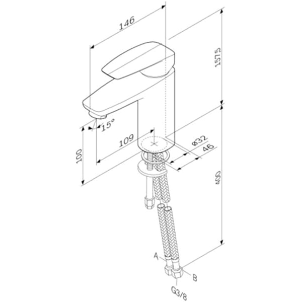 Комплект смесителей для ванны AM.PM Tender F40945A00