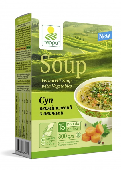 Суп-гарнір ТЕРРА вермішелевий з овочами 