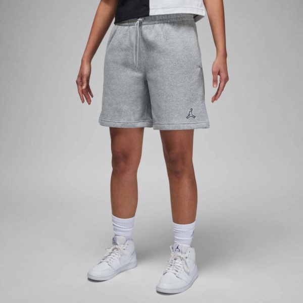 Шорты Nike W J BRKLN FLC SHORT DX0380-063 р. L серый