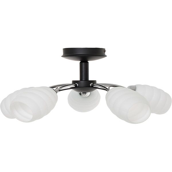 Люстра Accento Lighting Claudia ALHL-JSL-6231/5-CMB черный хром