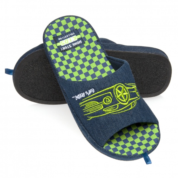 Тапочки детские для мальчика Home Story р.33 синий 210852-10 