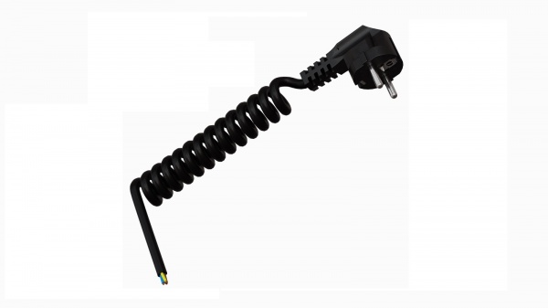 Провод силовой многожильный Одескабель H05VVH8-F 3G1,5 (2000/6000) з вилкою DE 1 R 2 (Ч) 1,5 медь 