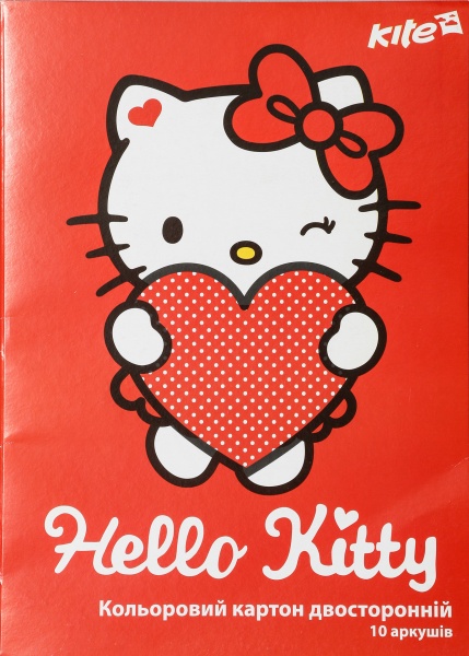 Картон цветной двухсторонний А4 Hello Kitty KITE