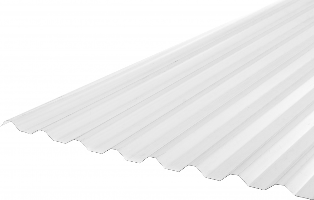 Гофрований монолітний полікарбонат Expert 0,8x2000x1050 мм прозорий