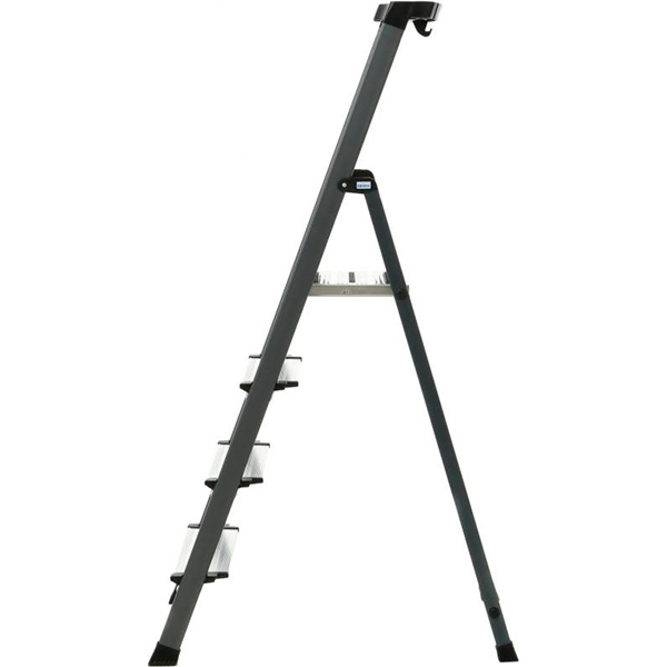 Лестница-стремянка Krause Securo 4 анодированная (126429) c органайзером