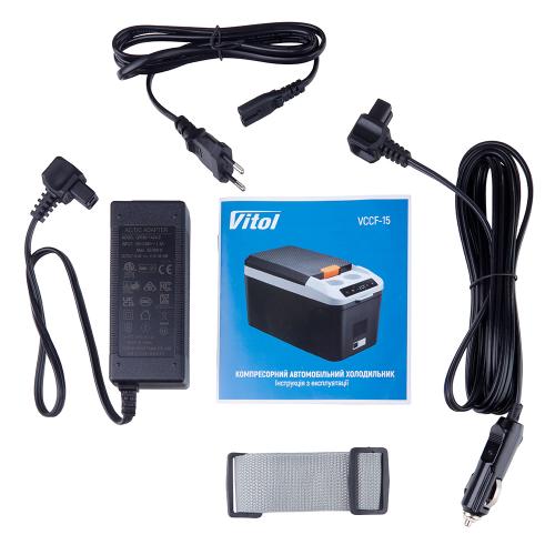 Автохолодильник компрессорный Vitol 15 л 12В/24В/220В