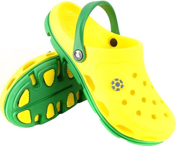 Сабо Jose Amorales р.42 желтый-салатовый