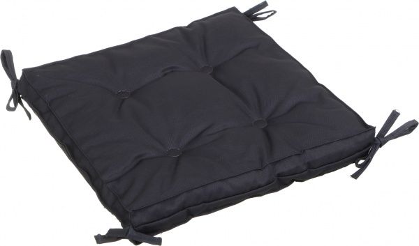 Подушка на стілець 40х40 см темно-серая LovSun