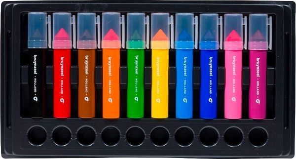 Набір фломастерів дитячих MEGA POINT 10 кольорів 60122002 Bruynzeel