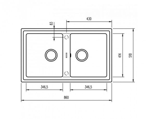 Мойка для кухни Teka Stone 90 B-TG 2B белая 