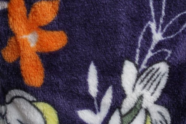 Халат домашний La Nuit Цветы р. L синий с принтом 