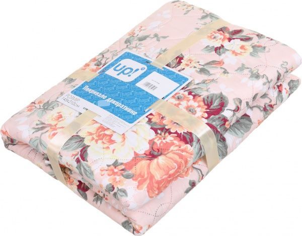 Покрывало Пионы 145x210 см UP! (Underprice) розовый с рисунком 
