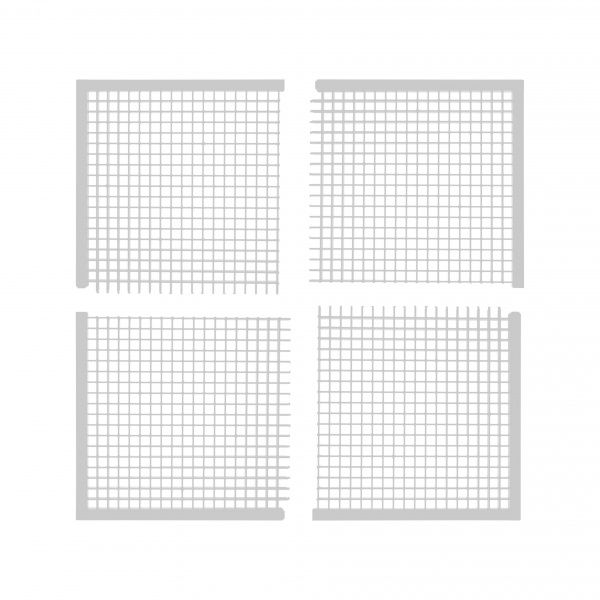 Решетка для вентиляции MiniMax без п/к 600 х 600 мм пластик белый 