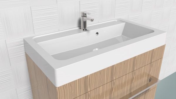 Умывальник мебельный Amidicon из искусственного камня Pandora 80