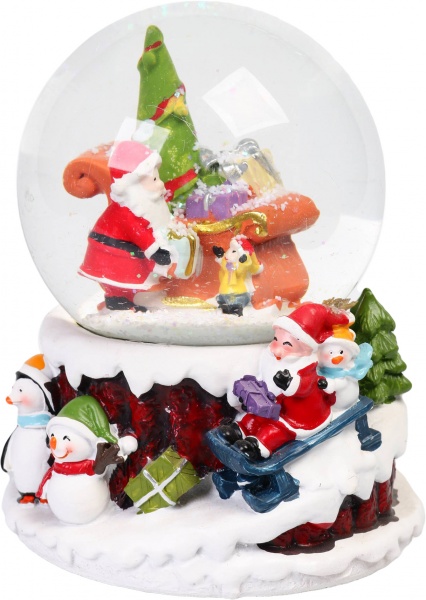 Шар новогодний Снежная горка 10х15 см EPI-YLM20943 