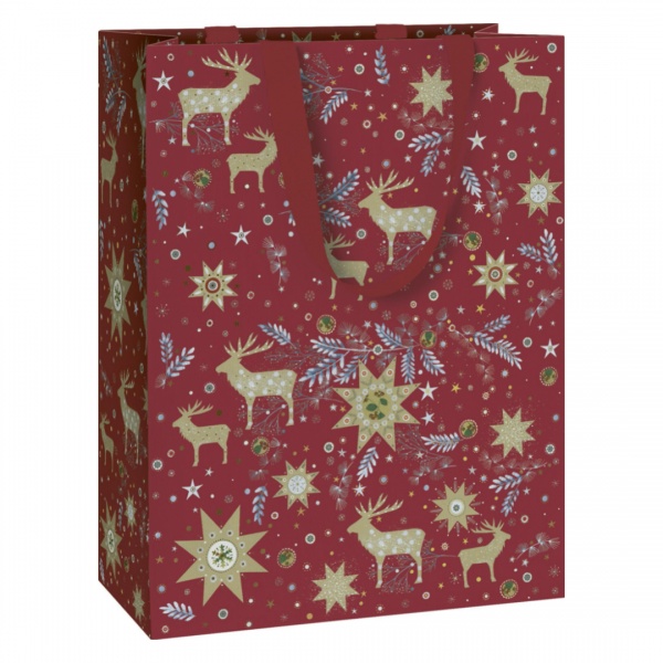 Пакет подарочный Kalina red 25х13х33 см STEWO