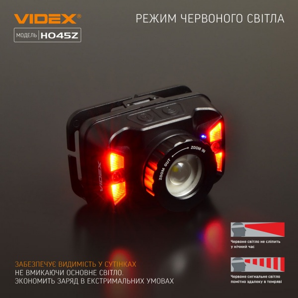 Фонарь налобный Videx светодиодный VLF-H045Z 270Lm 5000K