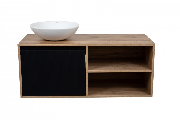 Тумба со столешницей и умывальником Aqua Rodos Мадрид 120 см с умывальником Zero 46 см