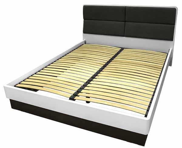 Ліжко Aqua Rodos Avangard 160x200 см білий/антрацит АР000032637