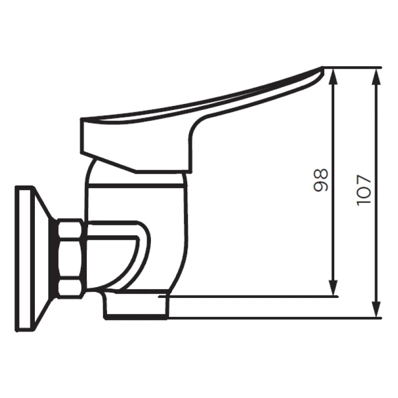 Смеситель для душа Dorff D1020000 Norma