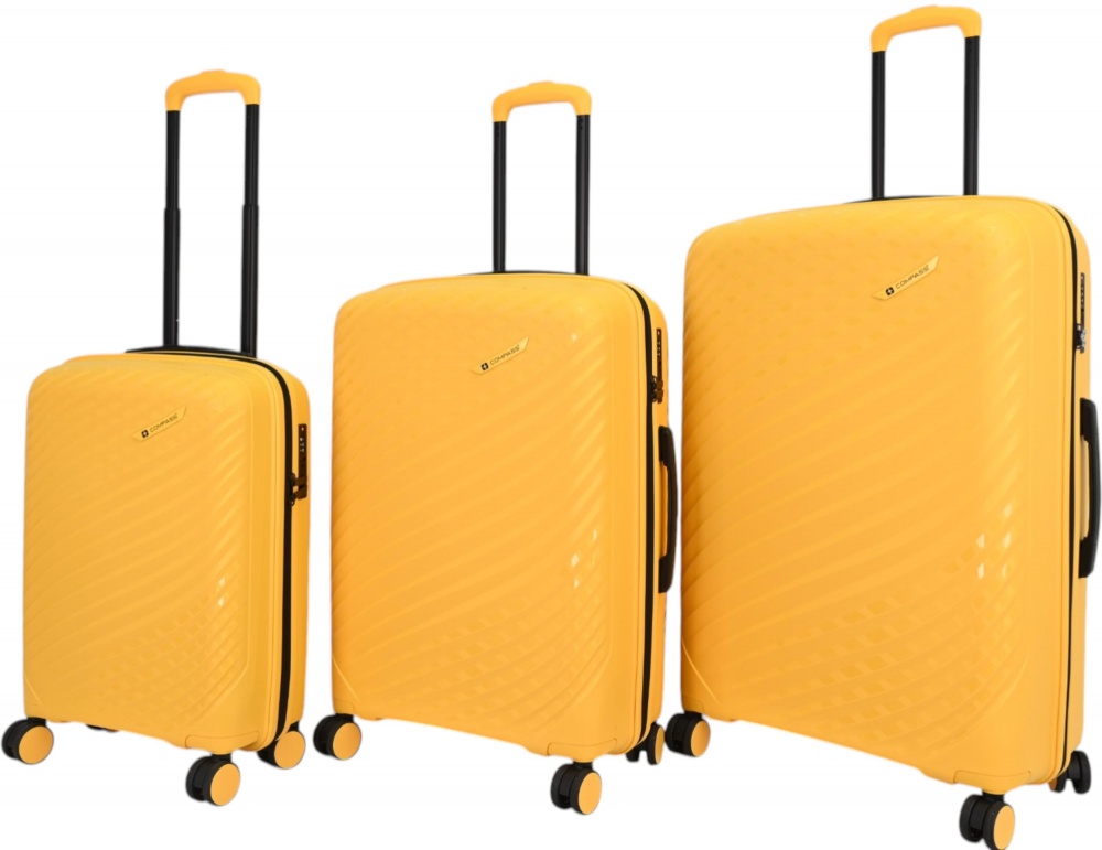Чемодан MS-2729 M 52 л желтый