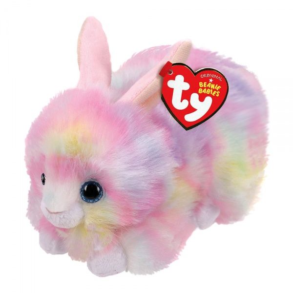 Мягкая игрушка TY Beanie babies Разноцветный крольчонок Шербет 15 см 42188