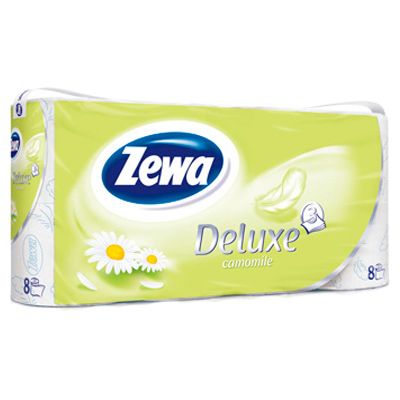 Туалетний папір Zewa Deluxe Chamomile Comfort тришаровий 8 шт.