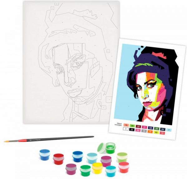 Набір, техніка акриловий живопис за номерами Еммі Вайгауз Rosa Start 