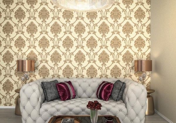 Обои виниловые горячего тиснения Vinil Доминик декор VIP4-0899 1,06x10,05 м 