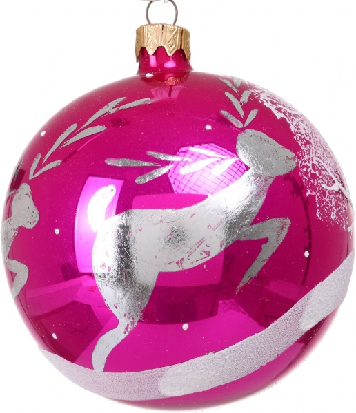 Шар новогодний мульти d 100 мм в ассортименте