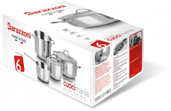 Набор кастрюль Cuoci Mania 6 предметов 283906 Barazzoni