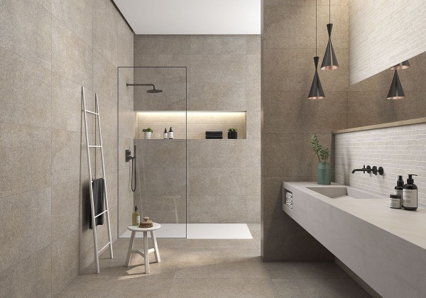 Плитка SALONI Igneous Stone Marron 45x90 