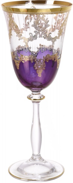 Набір бокалів для вина Violet and Gold 250 мл 6 шт. Combi 