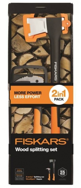 Топор-колун Fiskars L Х21 и багор малый WoodXpert XA2 (промо набор)