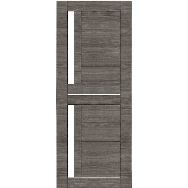 Дверное полотно ОМиС Cortex Deco 01 90 см дуб ash line со стеклом