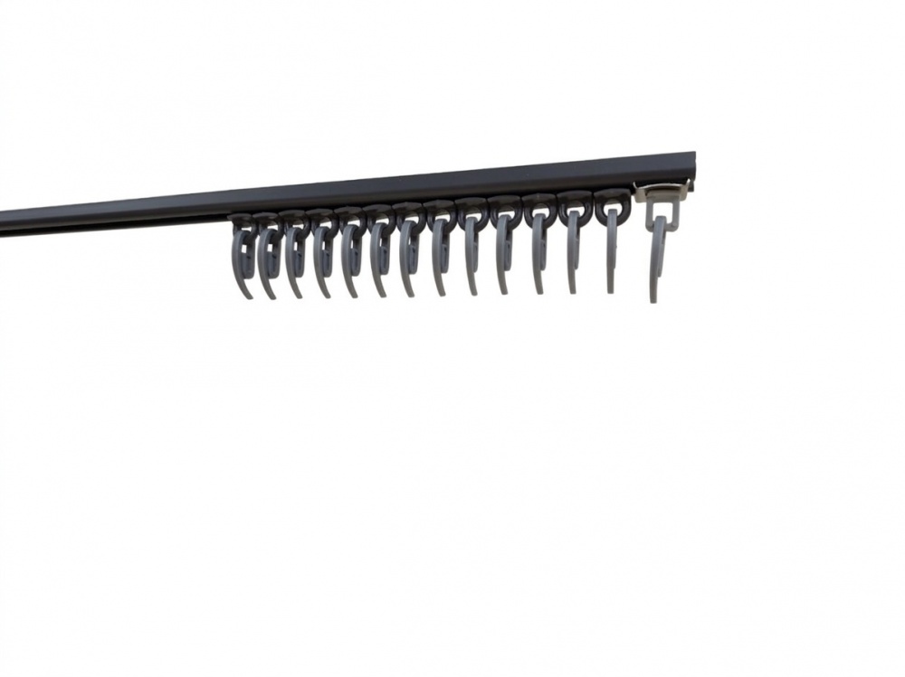 Карниз Karniz plus AL-1 одинарный 300 см графит 1 шт.