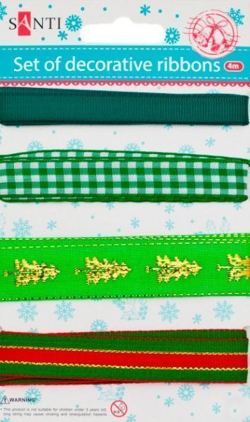 Декоративний елемент стрічка, 4м, 7мм, 10мм, 13мм, 20мм 1 комплектів 4 шт. Santi