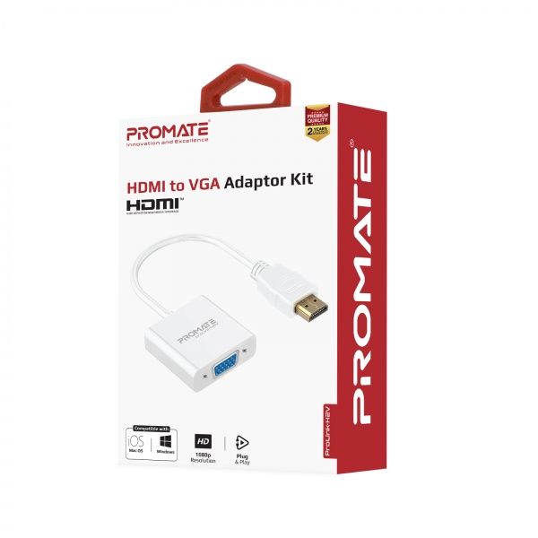 Кабель Promate HDLink-60H USB 3.1 Type-C - HDMI v.2.0 UltraHD-4K, 3D 1,8 м черный (hdlink-60h.grey) 