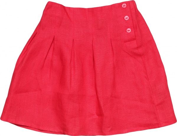 Спідниця для дівчаток лляна Гармонiя р.146 червоний 