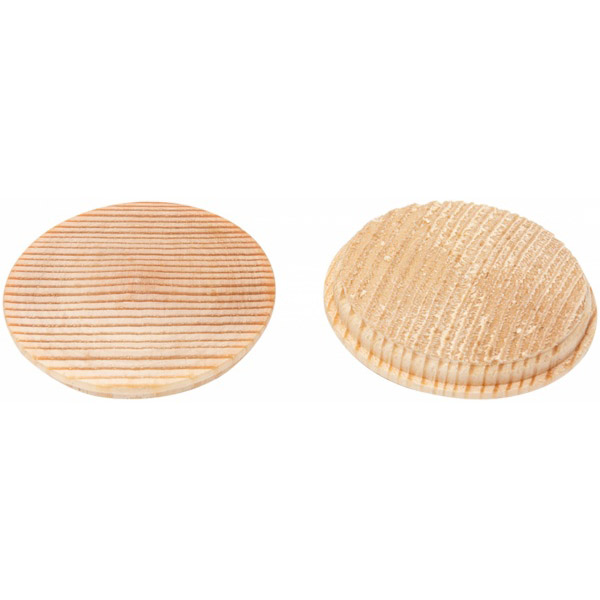 Заглушка деревянная d39 мм для отверстия d35 мм сосна 4 шт