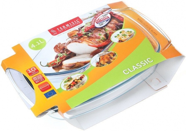 Гусятница с крышкой прямоугольная 4.1 л PNSP410A Termisil