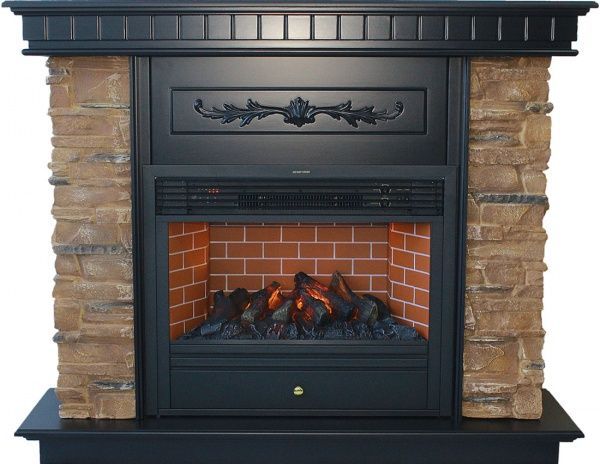 Камінокомплект ASTRA FLAME Юта Brown + Гефест