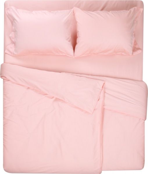 Комплект постільної білизни Mono pink D сімейний рожевий La Nuit 