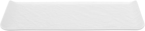 Блюдо сервірувальне прямокутне Lavastone White Surf 30х10 см 