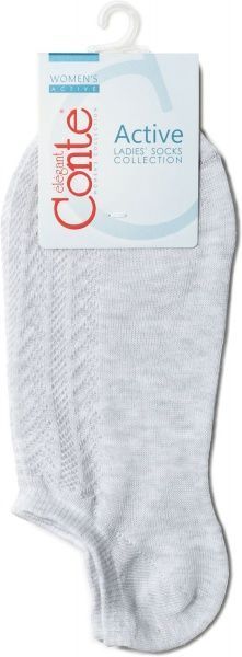 Носки женские Conte Active (ультракороткие) 19С-185СП 179 р. 23 светло-серый 
