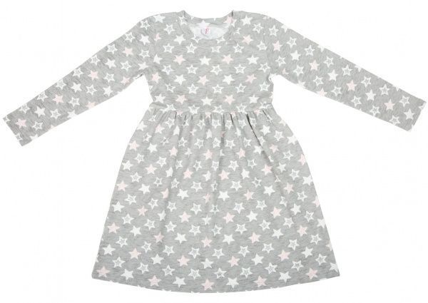 Сукня Roksana Stars №1066/16055 р.98/104 біло-сірий 