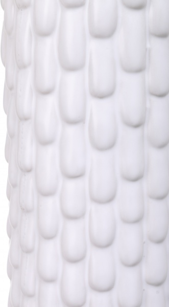 Ваза керамічна біла Falled 11,5х25,5 см