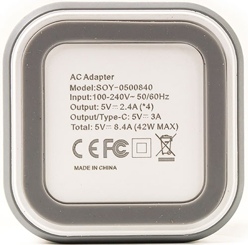 Мережевий зарядний пристрій PowerPlant Multi-usb charger 