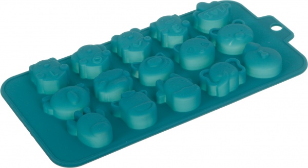 Форма для цукерок Magic Ring Зоо на 15 шт бірюза Flamberg Smart Kitchen