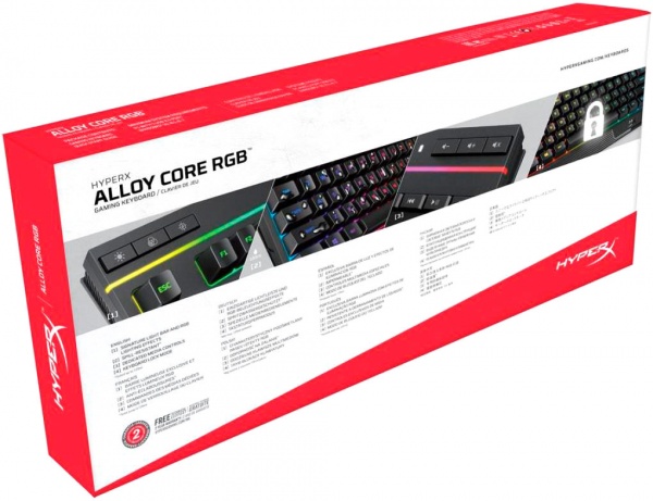 Клавіатура ігрова HyperX Alloy Core RGB black (4P4F5AX) 